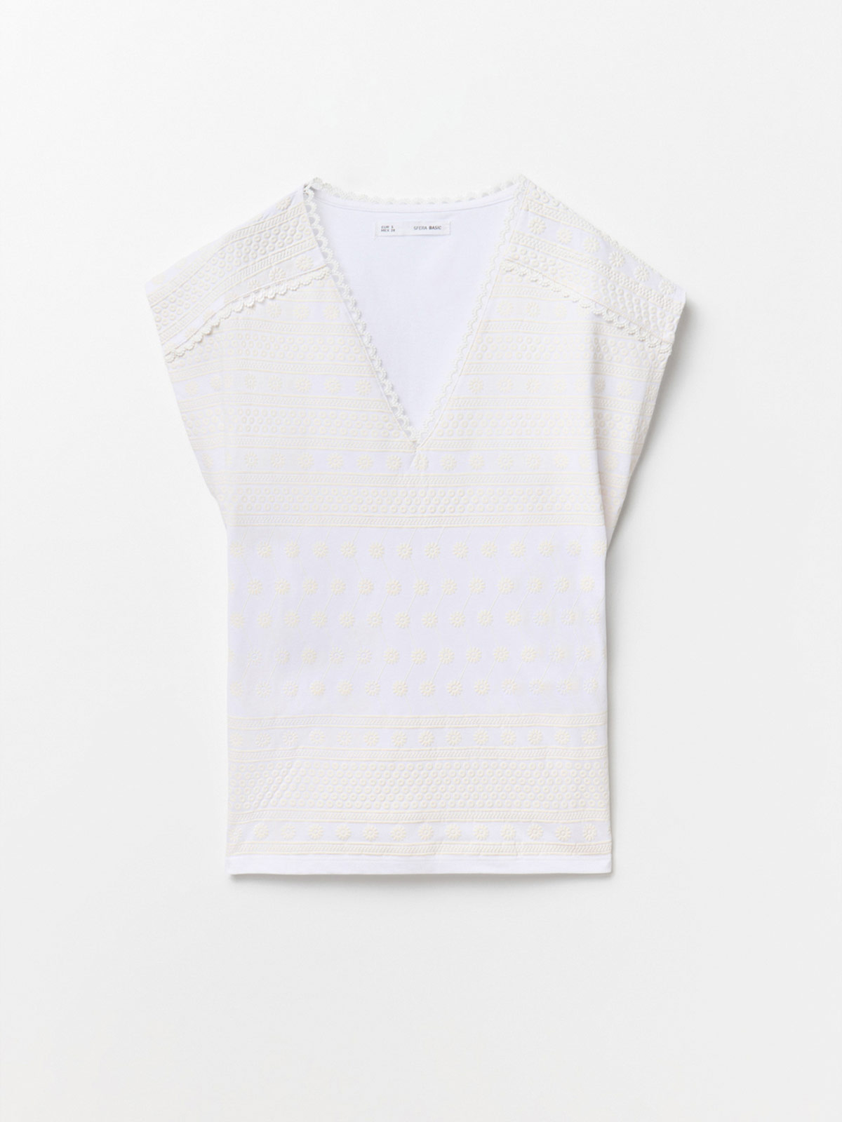 POLERA MUJER SFERA ALGODÓN MANGA CORTA - 4