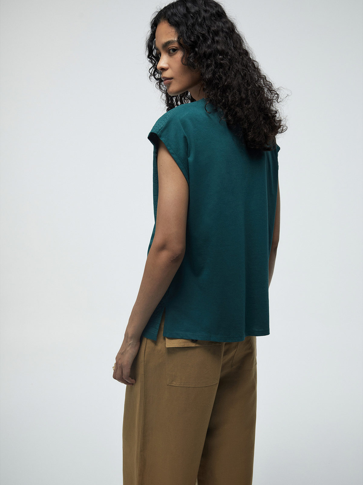 POLERA MUJER SFERA ALGODÓN MANGA CORTA - 2