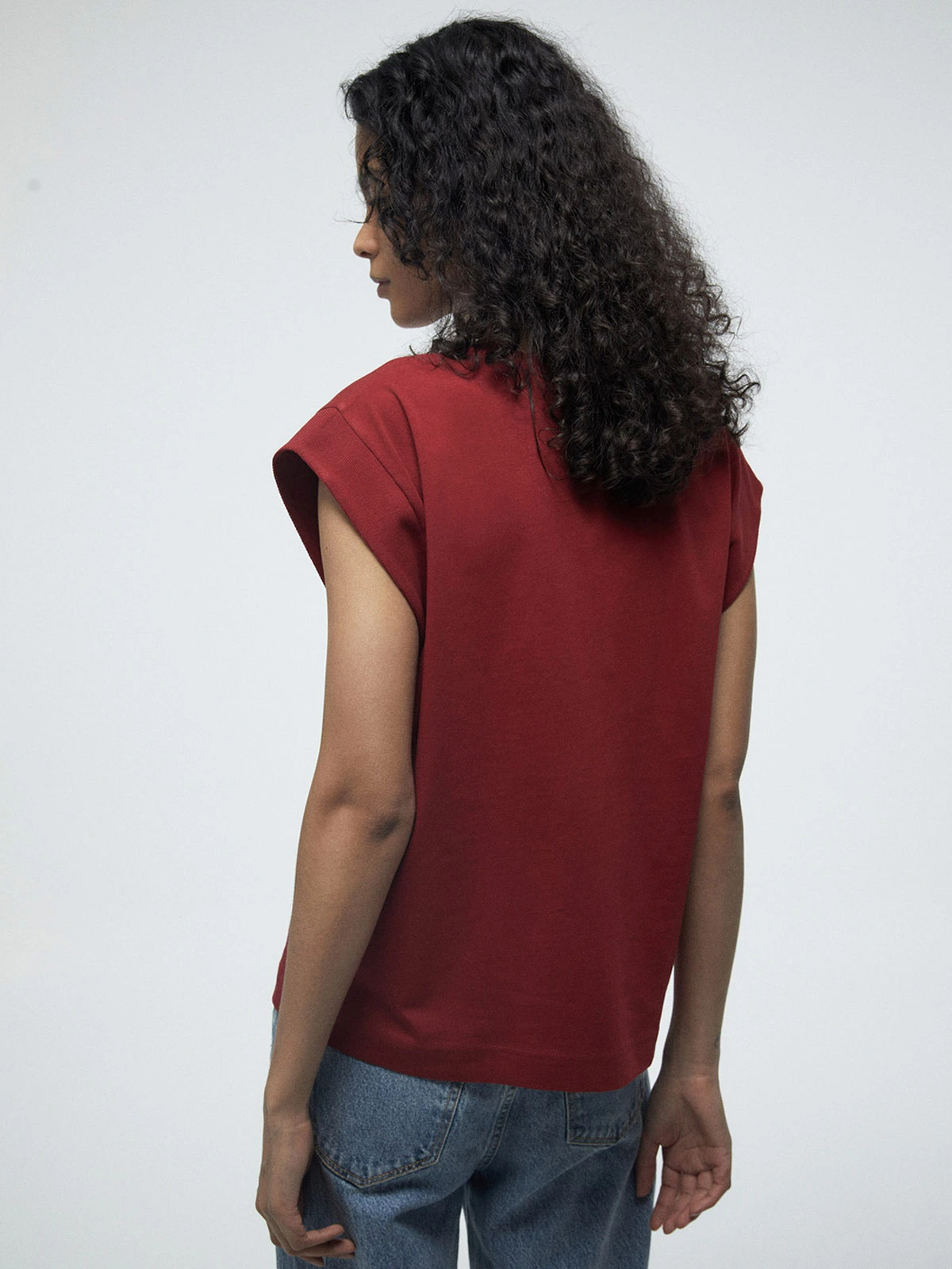 POLERA MUJER SFERA ALGODÓN MANGA CORTA BÁSICA - 2