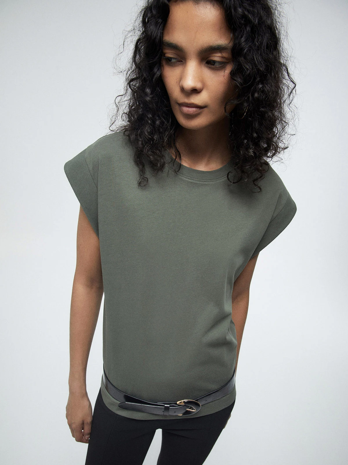 POLERA MUJER SFERA ALGODÓN MANGA CORTA BÁSICA - 2