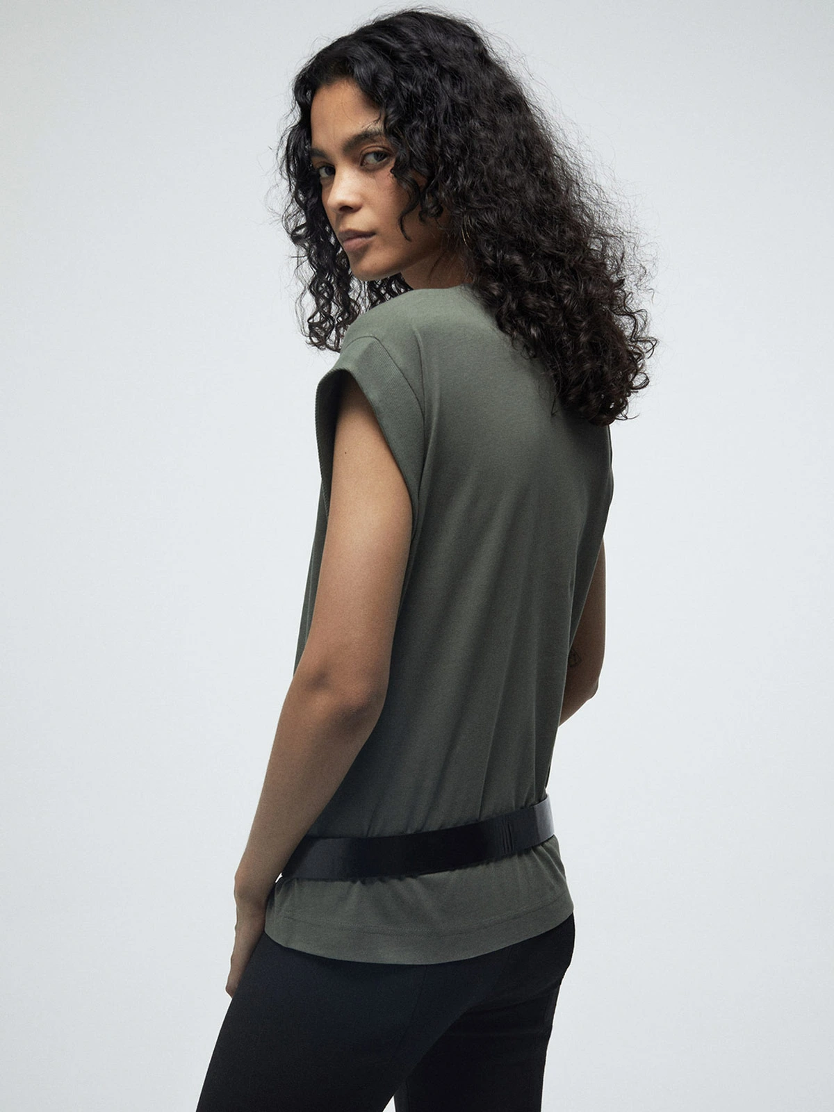POLERA MUJER SFERA ALGODÓN MANGA CORTA BÁSICA - 3
