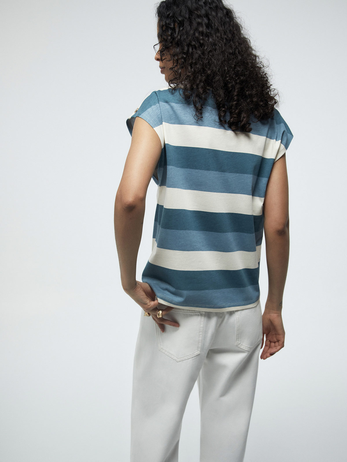 POLERA MUJER SFERA ALGODÓN MANGA CORTA - 2