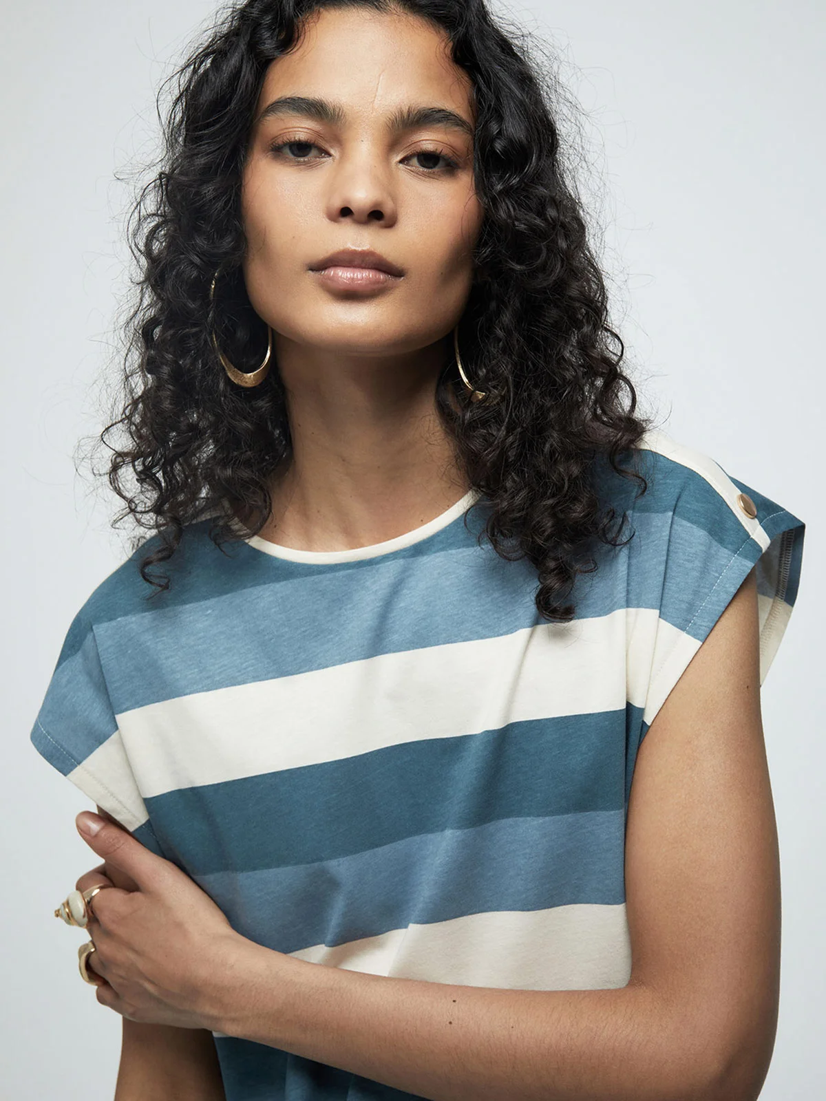 POLERA MUJER SFERA ALGODÓN MANGA CORTA - 3