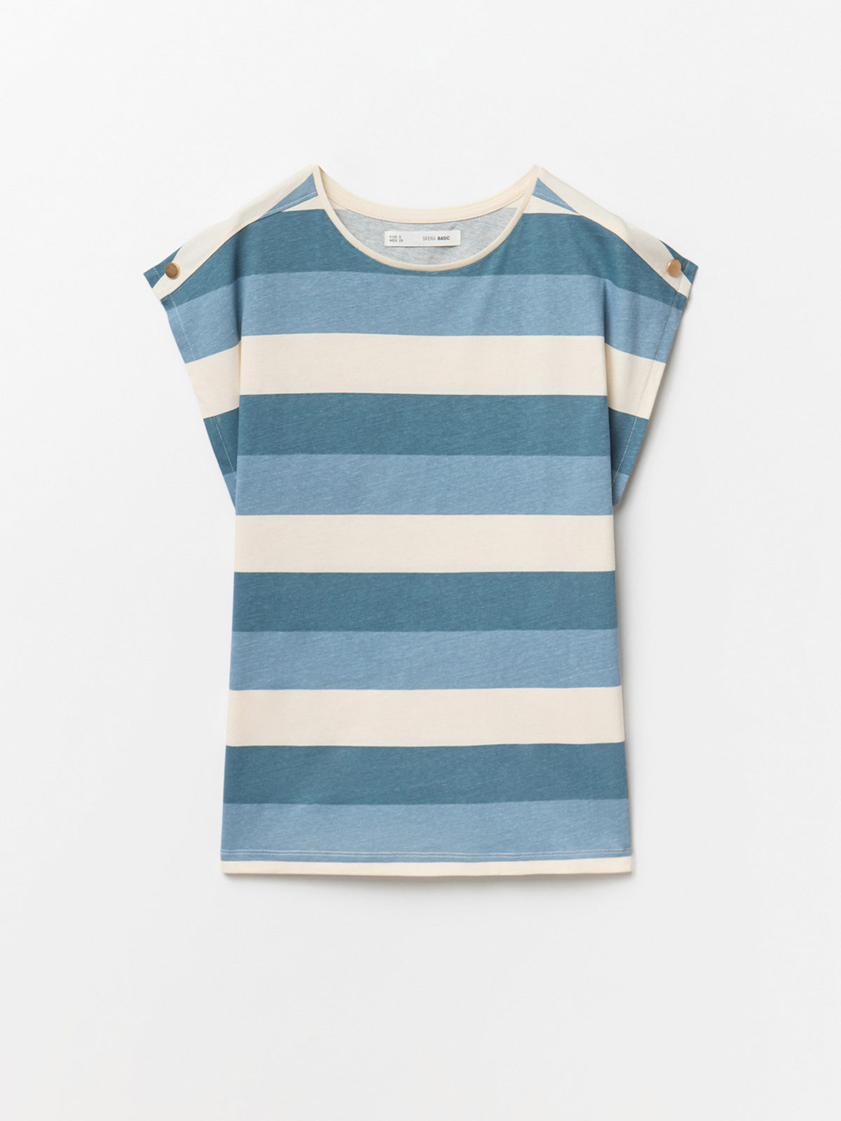 POLERA MUJER SFERA ALGODÓN MANGA CORTA - 4