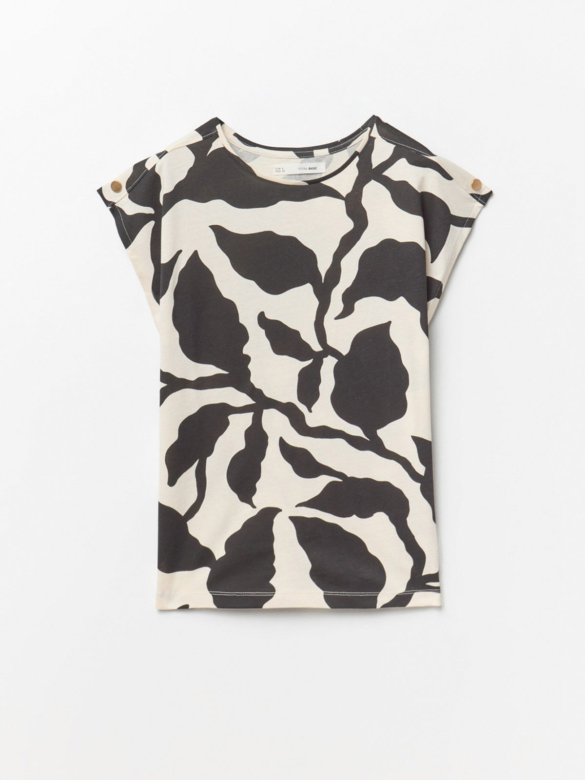 POLERA MUJER SFERA ALGODÓN MANGA CORTA - 4