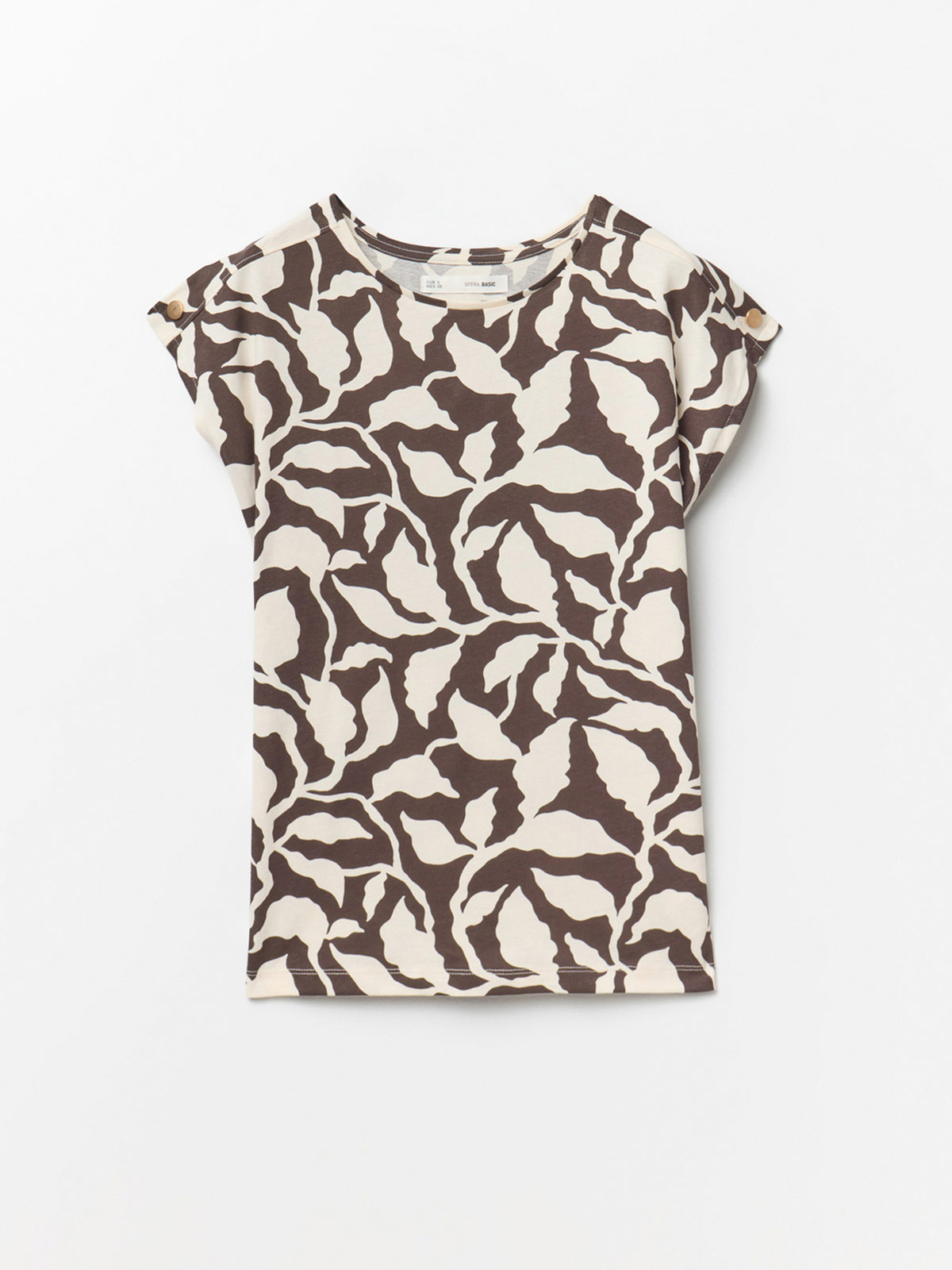 POLERA MUJER SFERA ALGODÓN MANGA CORTA - 4
