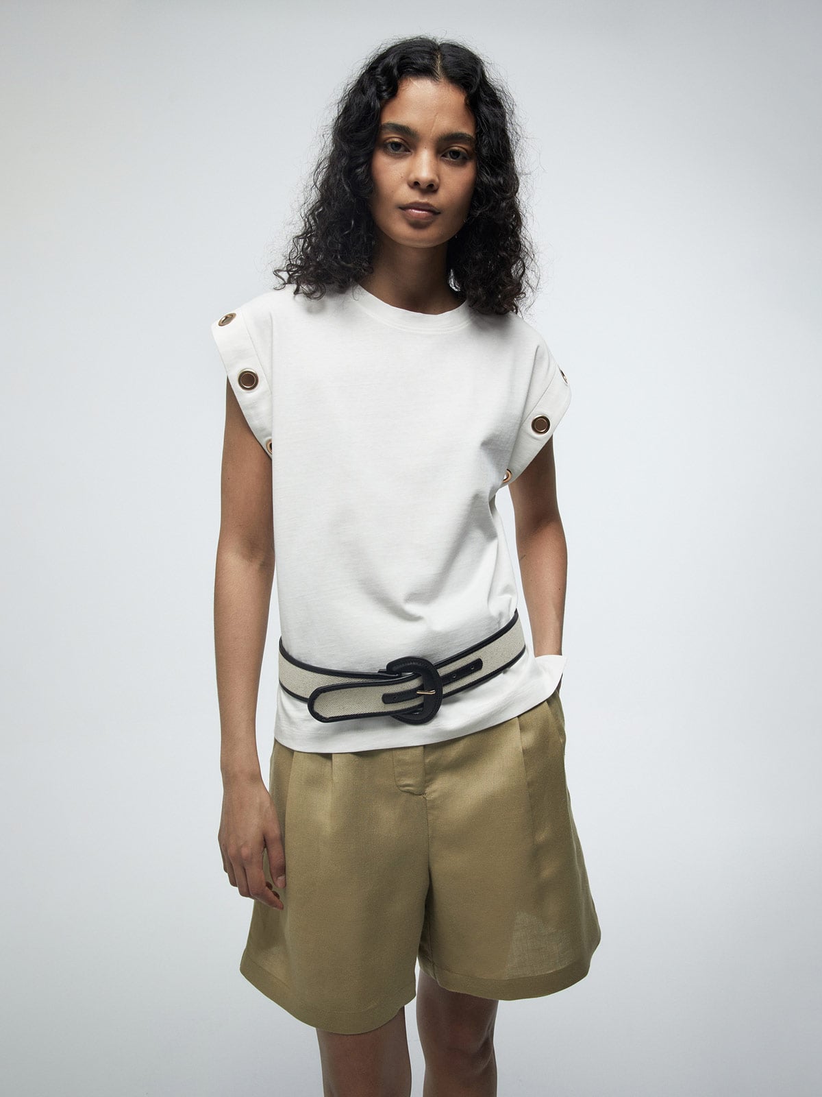 POLERA MUJER SFERA ALGODÓN MANGA CORTA - 1