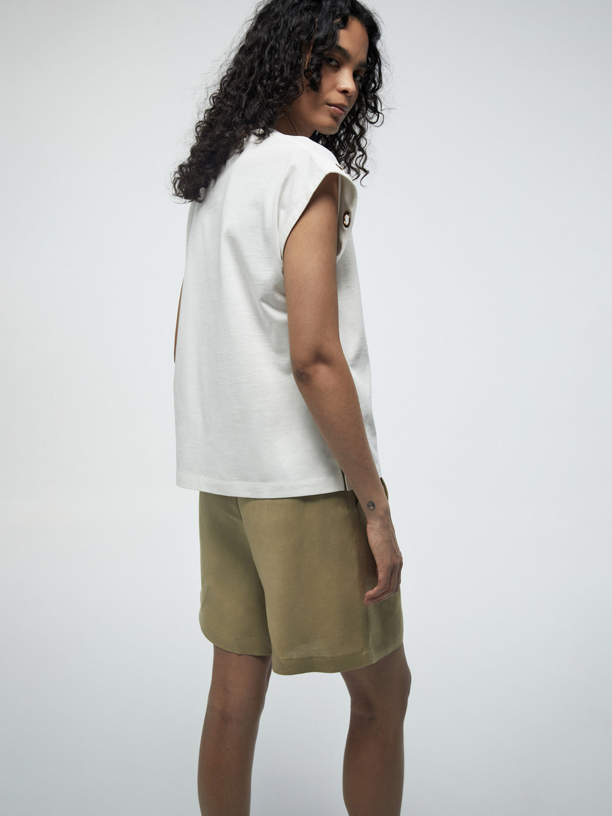 POLERA MUJER SFERA ALGODÓN MANGA CORTA - 2