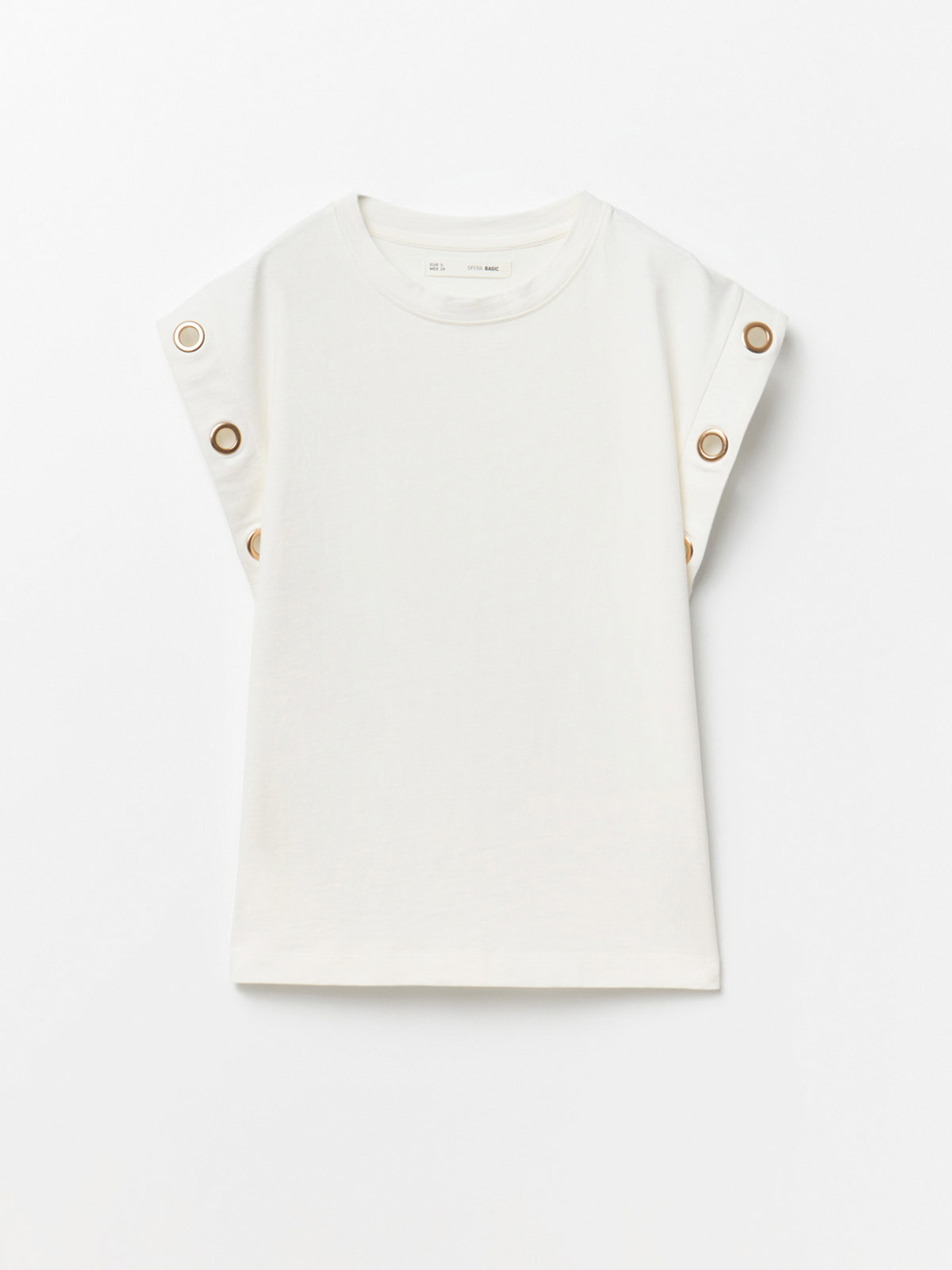 POLERA MUJER SFERA ALGODÓN MANGA CORTA - 4