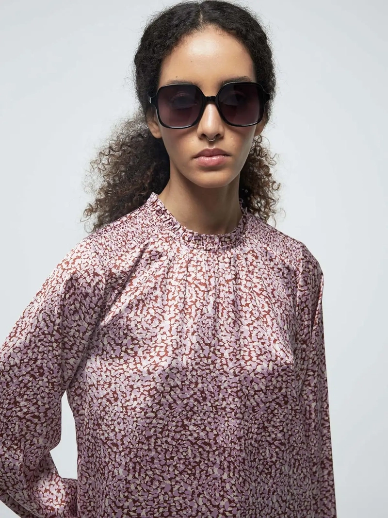 BLUSA MUJER SFERA MANGA LARGA FRUNCIDO - 4