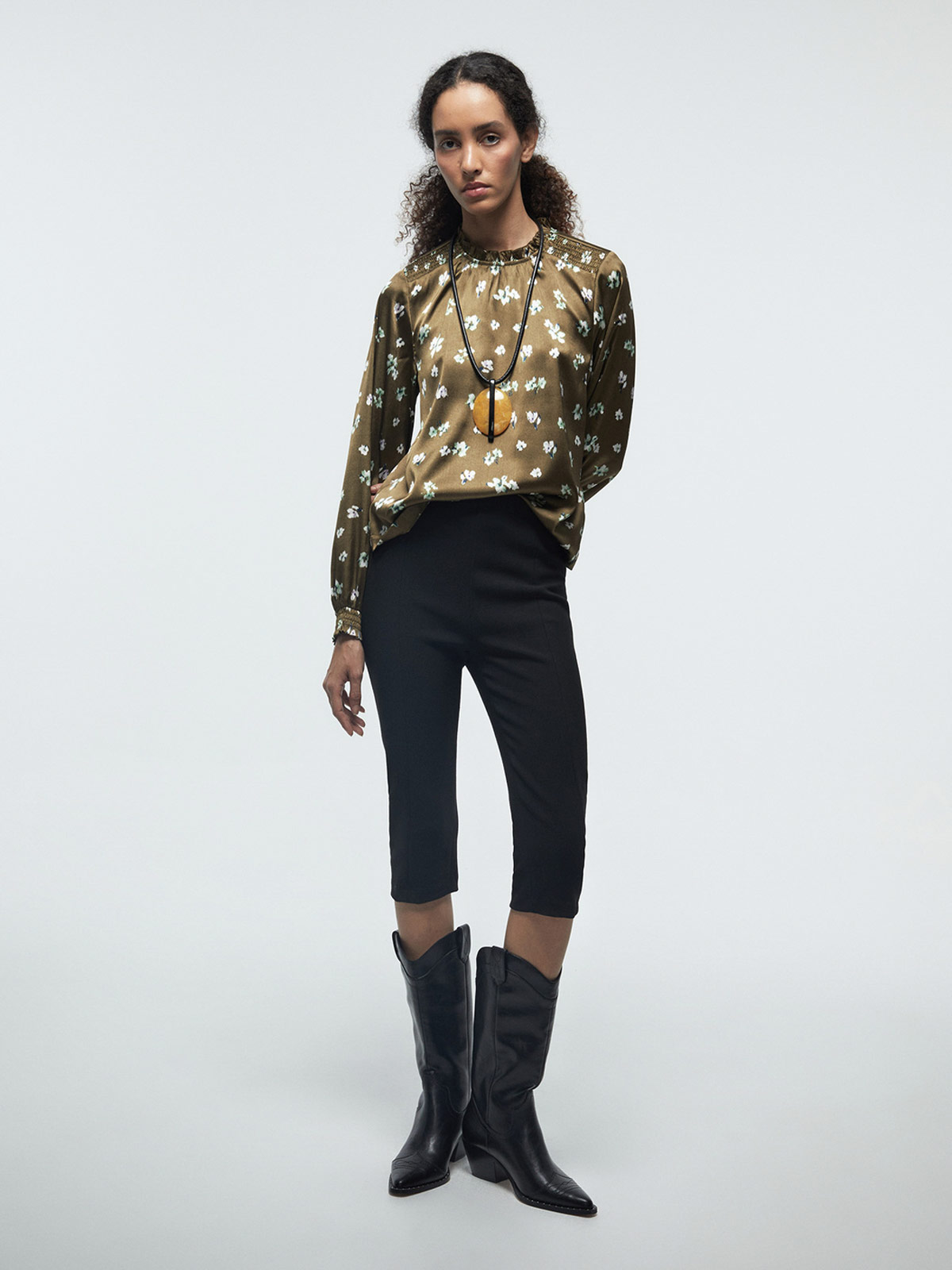 SFERA BLUSA MUJER SFERA MANGA LARGA FRUNCIDO