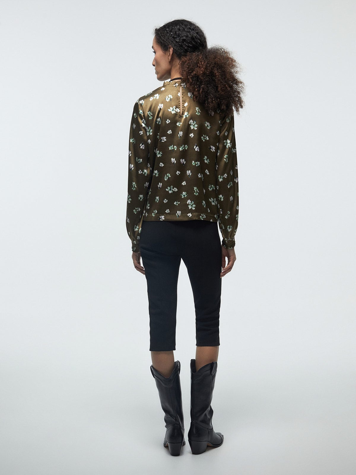 BLUSA MUJER SFERA MANGA LARGA FRUNCIDO - 3