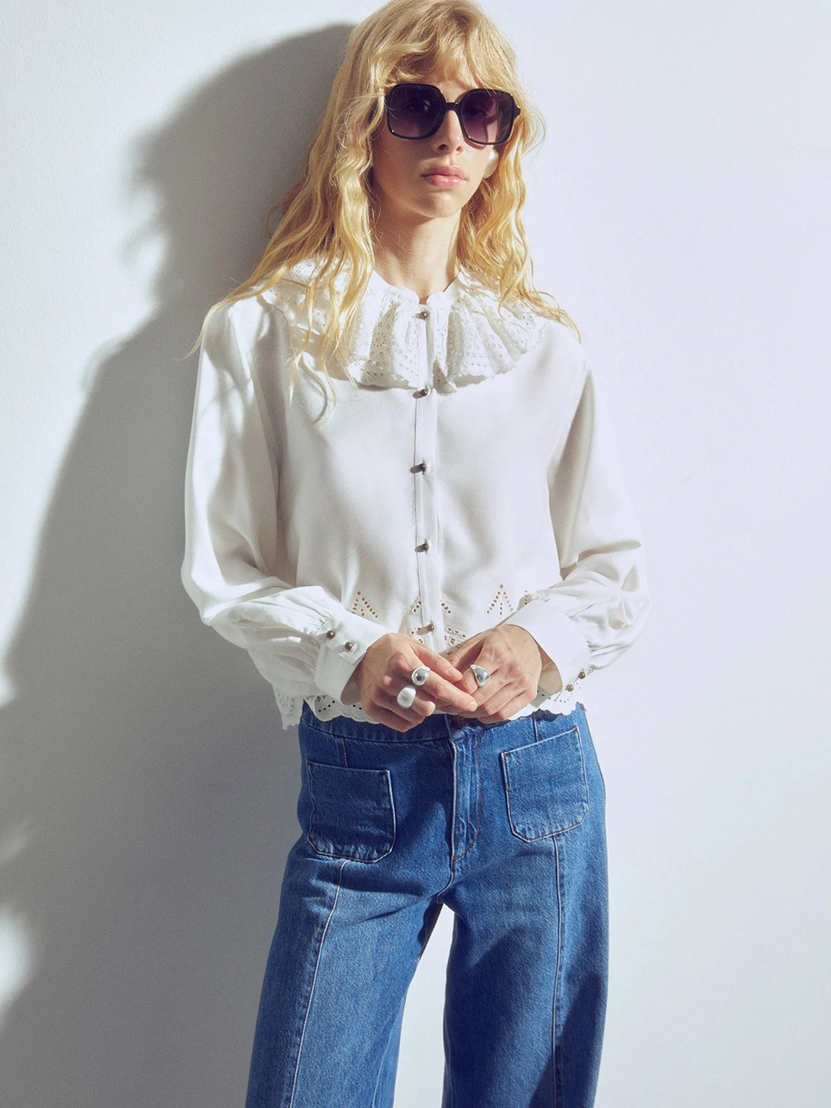 BLUSA MUJER SFERA MANGA LARGA - 2