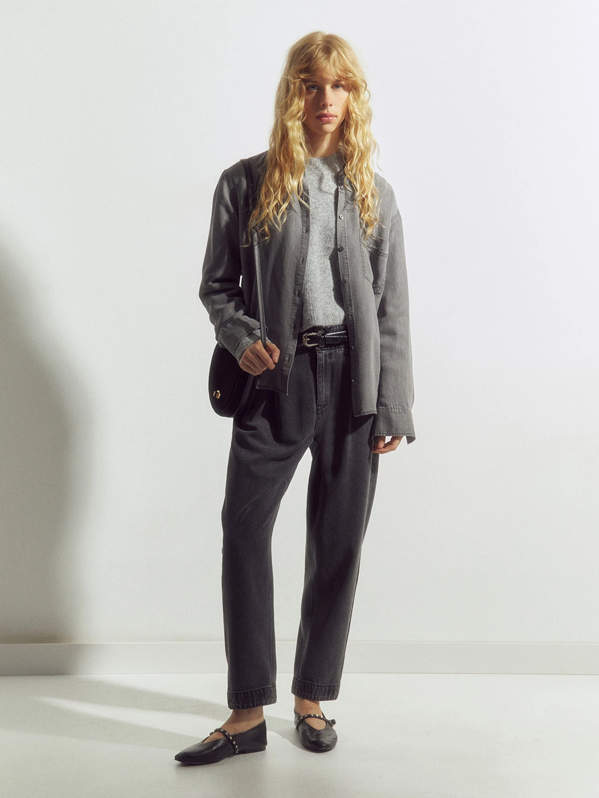 BLUSA MUJER SFERA MANGA LARGA - 1