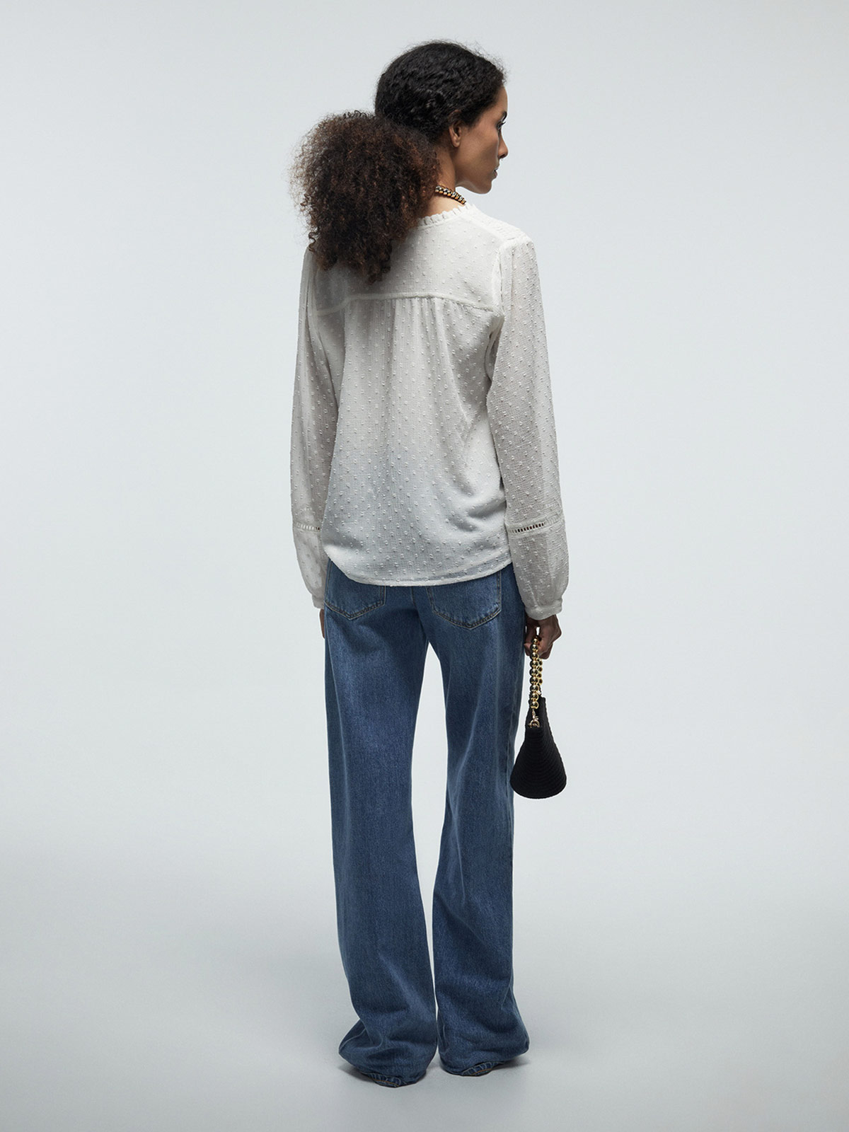 BLUSA MUJER SFERA MANGA LARGA - 3