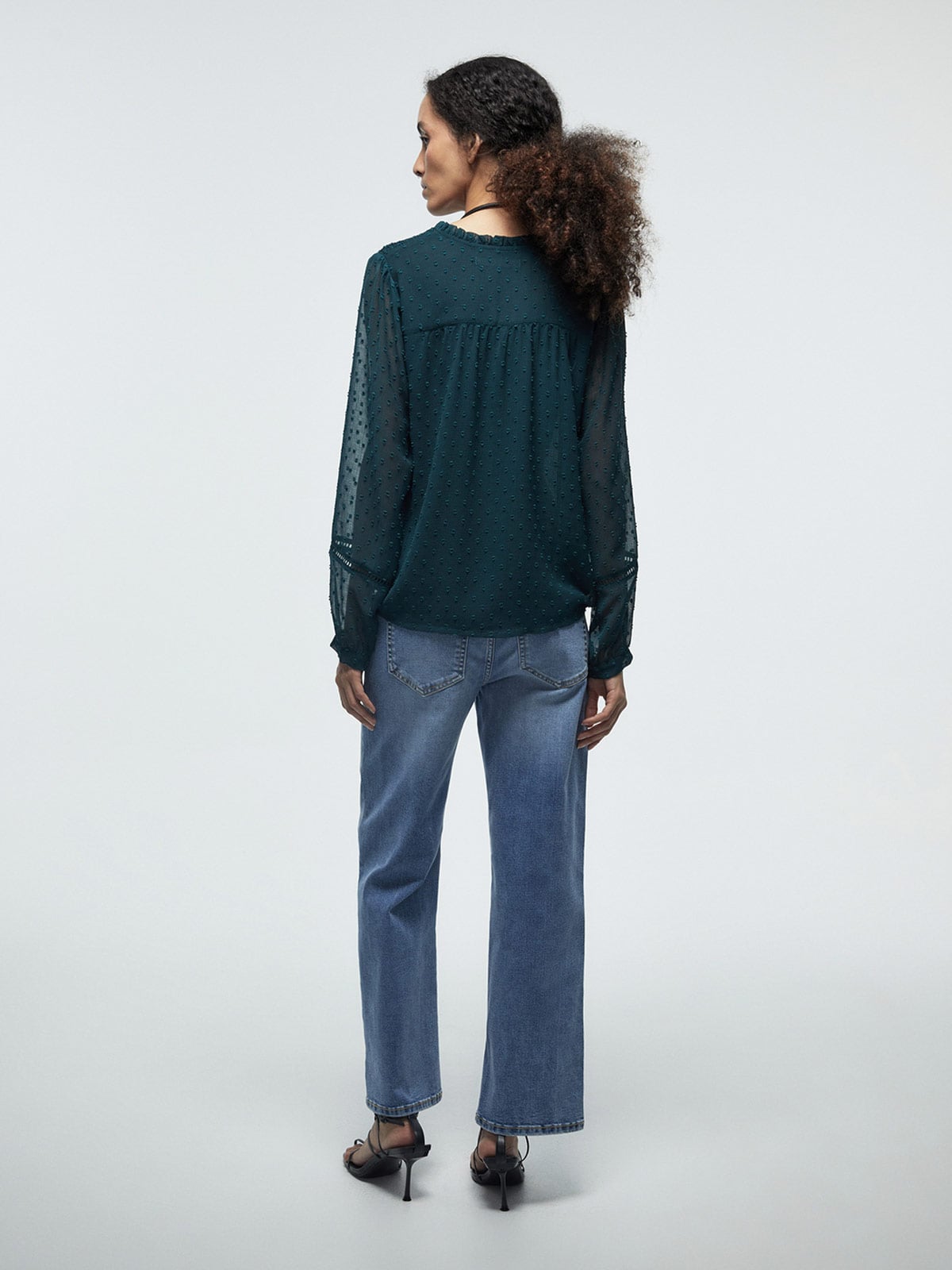 BLUSA MUJER SFERA MANGA LARGA - 3