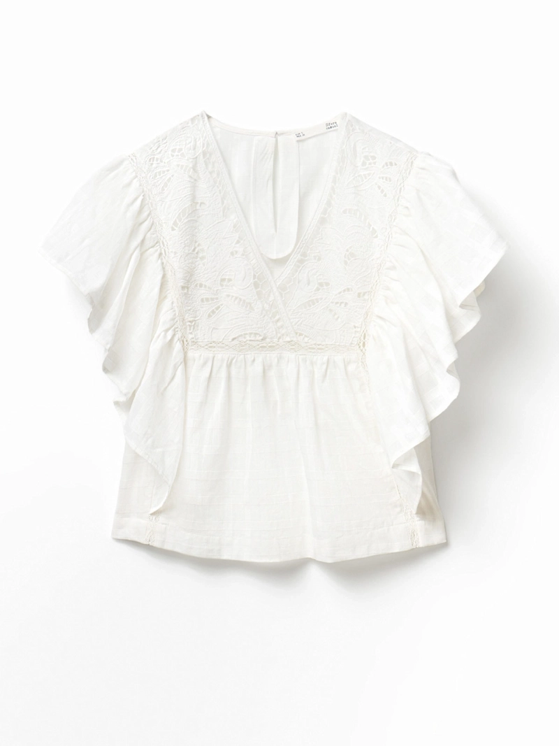 BLUSA MUJER SFERA ALGODÓN MANGA CORTA - 5