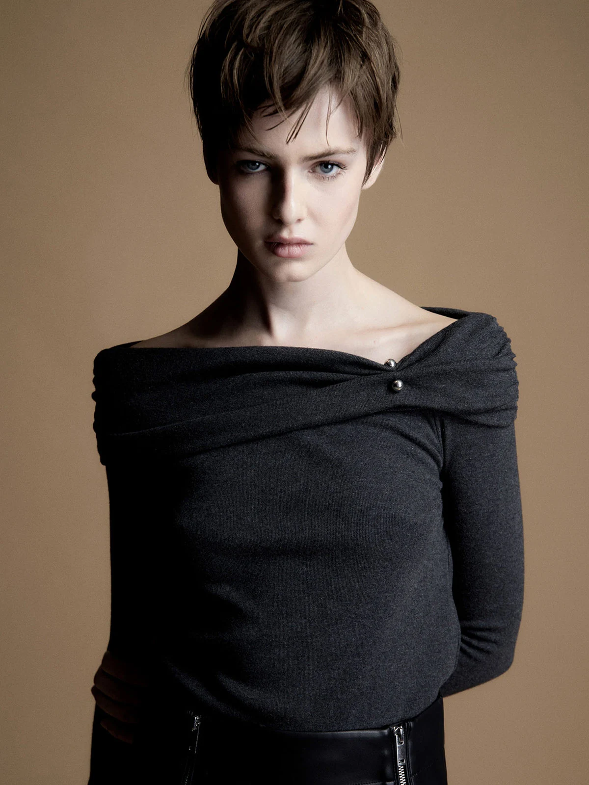 POLERA MUJER SFERA ALGODÓN MANGA LARGA CROCHET - 5