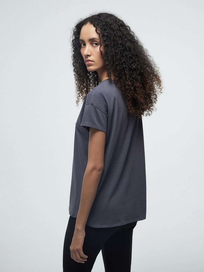 POLERA MUJER SFERA ALGODÓN MANGA CORTA LENTEJUELAS - 2