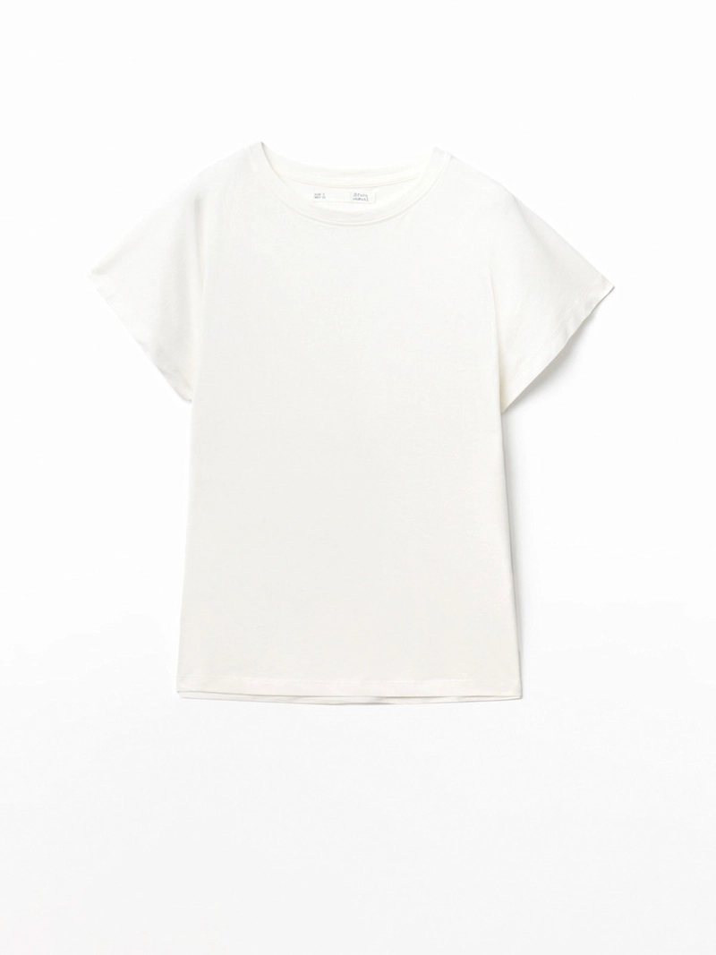 POLERA MUJER SFERA ALGODÓN MANGA CORTA LISA - 3