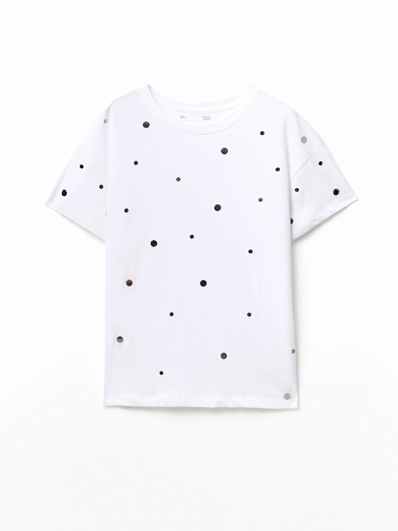 POLERA MUJER SFERA ALGODÓN MANGA CORTA - 3