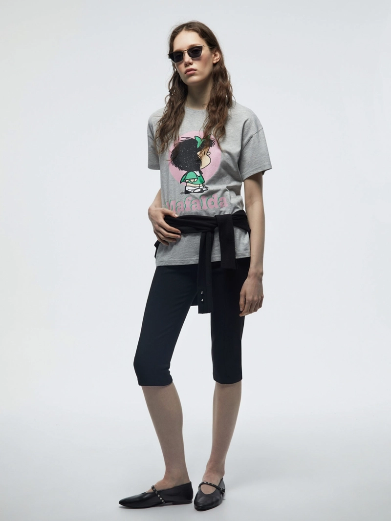 POLERA MUJER SFERA ALGODÓN MANGA CORTA