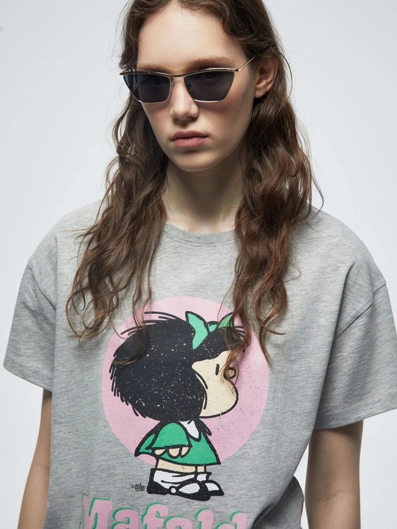 POLERA MUJER SFERA ALGODÓN MANGA CORTA - 3