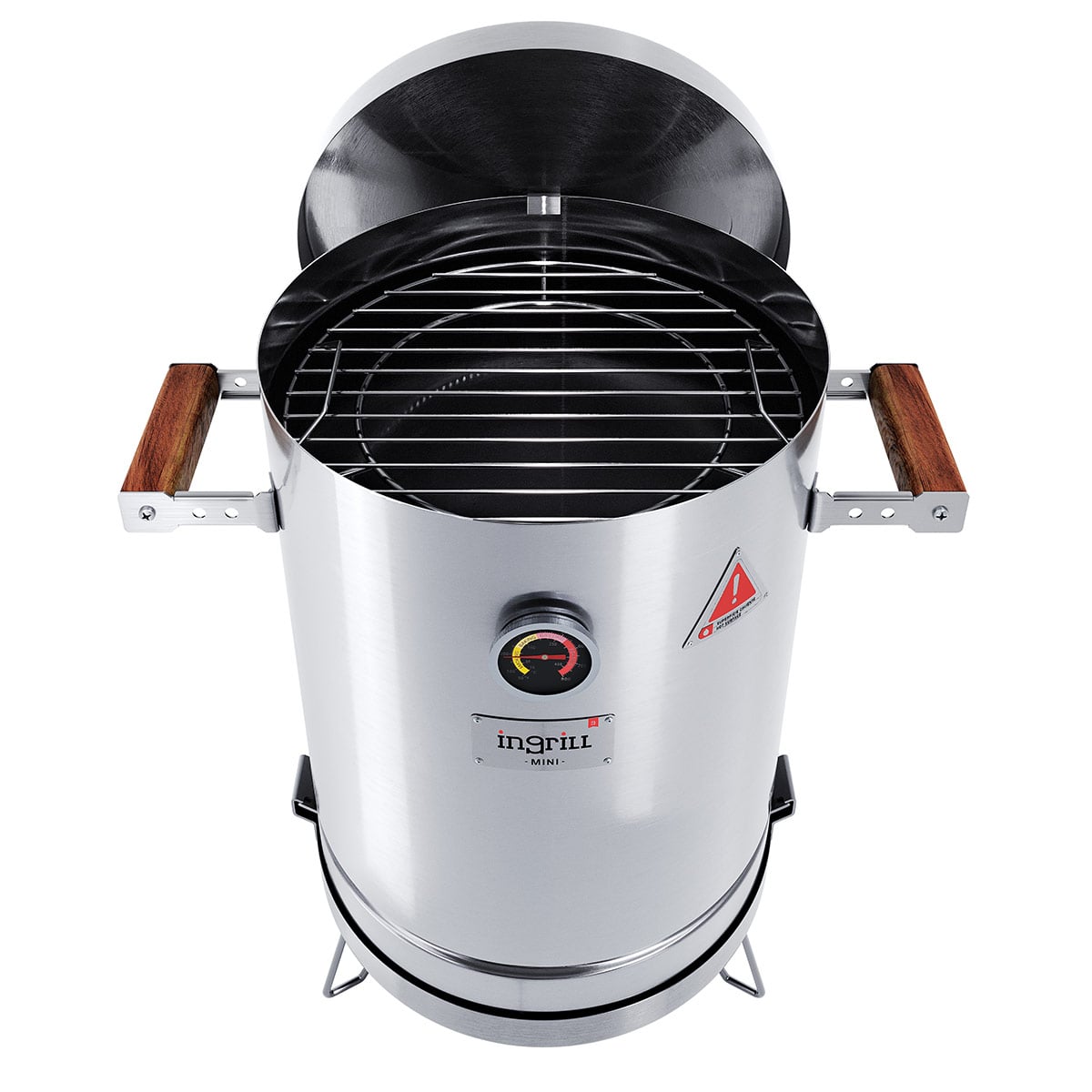 BARRIL PARRILLA AHUMADOR Y ASADOR IN GRILL MINI BASIK PLATEADO - 2