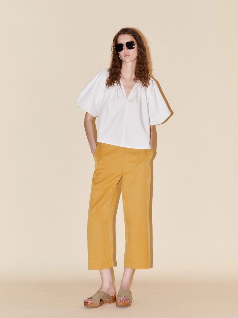 BLUSA MUJER SFERA ALGODÓN MANGA CORTA POPLIN - 1