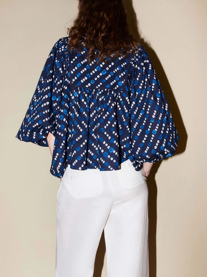 BLUSA MUJER SFERA ALGODÓN MANGA LARGA - 4