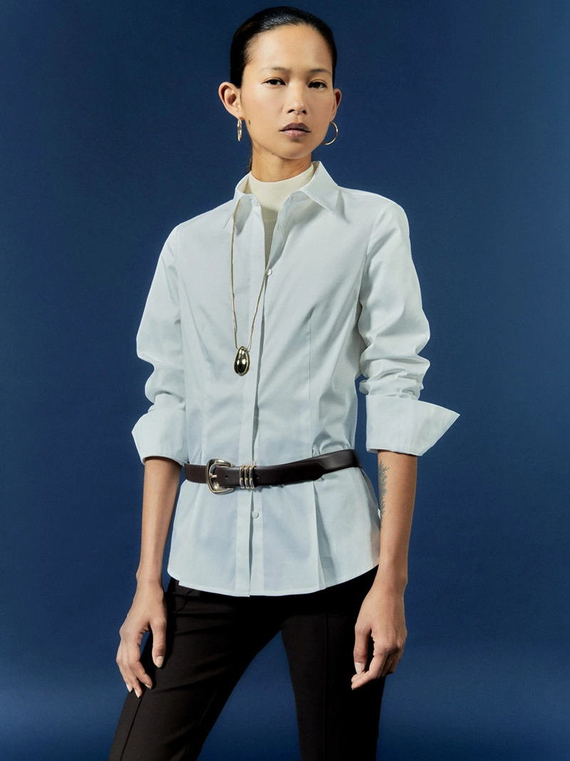 BLUSA MUJER SFERA ALGODÓN MANGA LARGA - 2