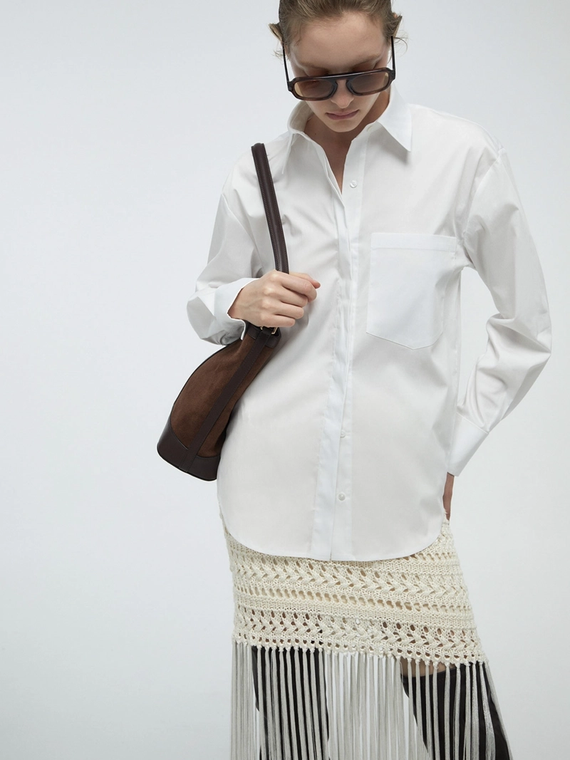 BLUSA MUJER SFERA ALGODÓN MANGA LARGA - 3
