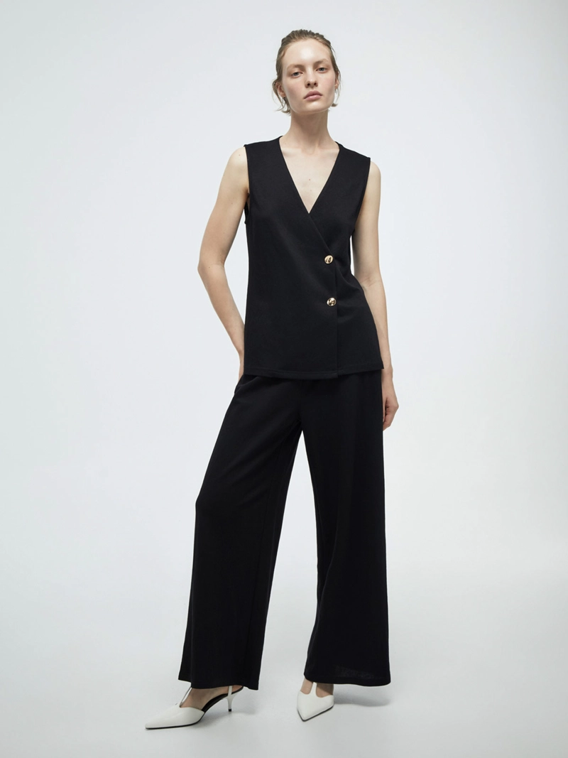 PANTALÓN MUJER SFERA LINO BÁSICO