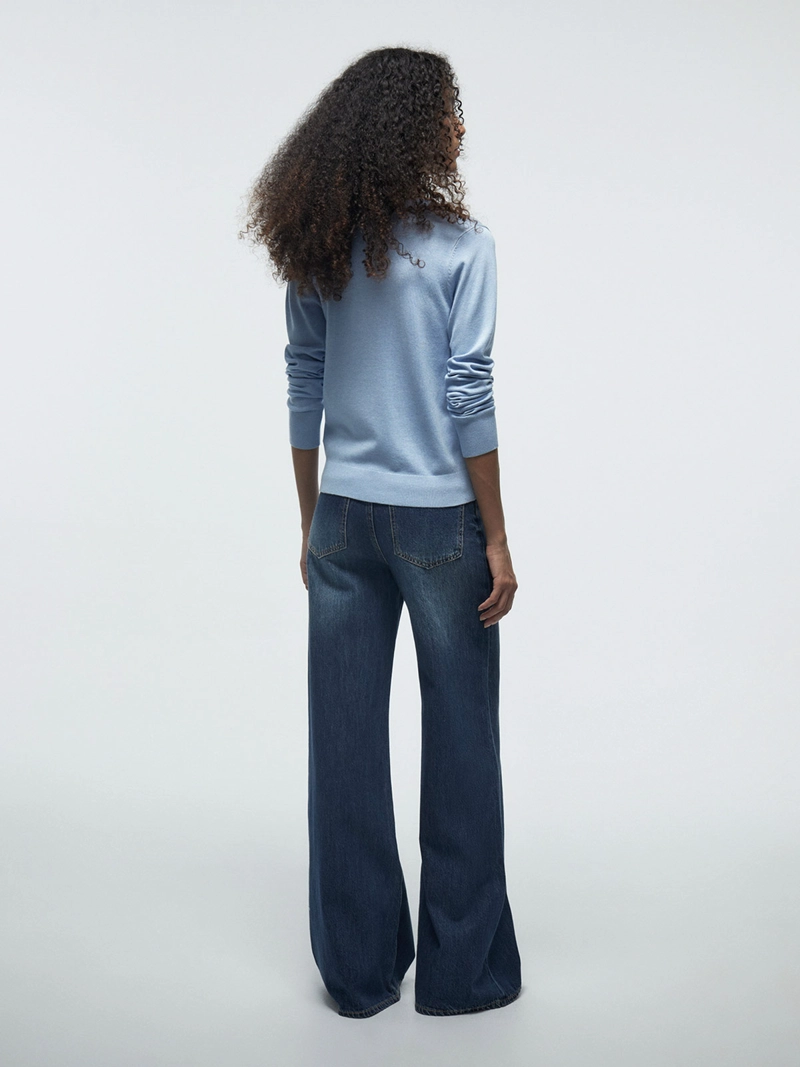SWEATER MUJER SFERA CUELLO EN V MANGA LARGA - 3