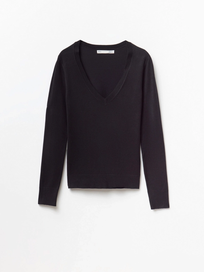 SWEATER MUJER SFERA CUELLO EN V MANGA LARGA - 6