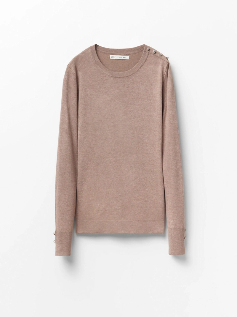 SWEATER MUJER SFERA MANGA LARGA BOTONES - 4