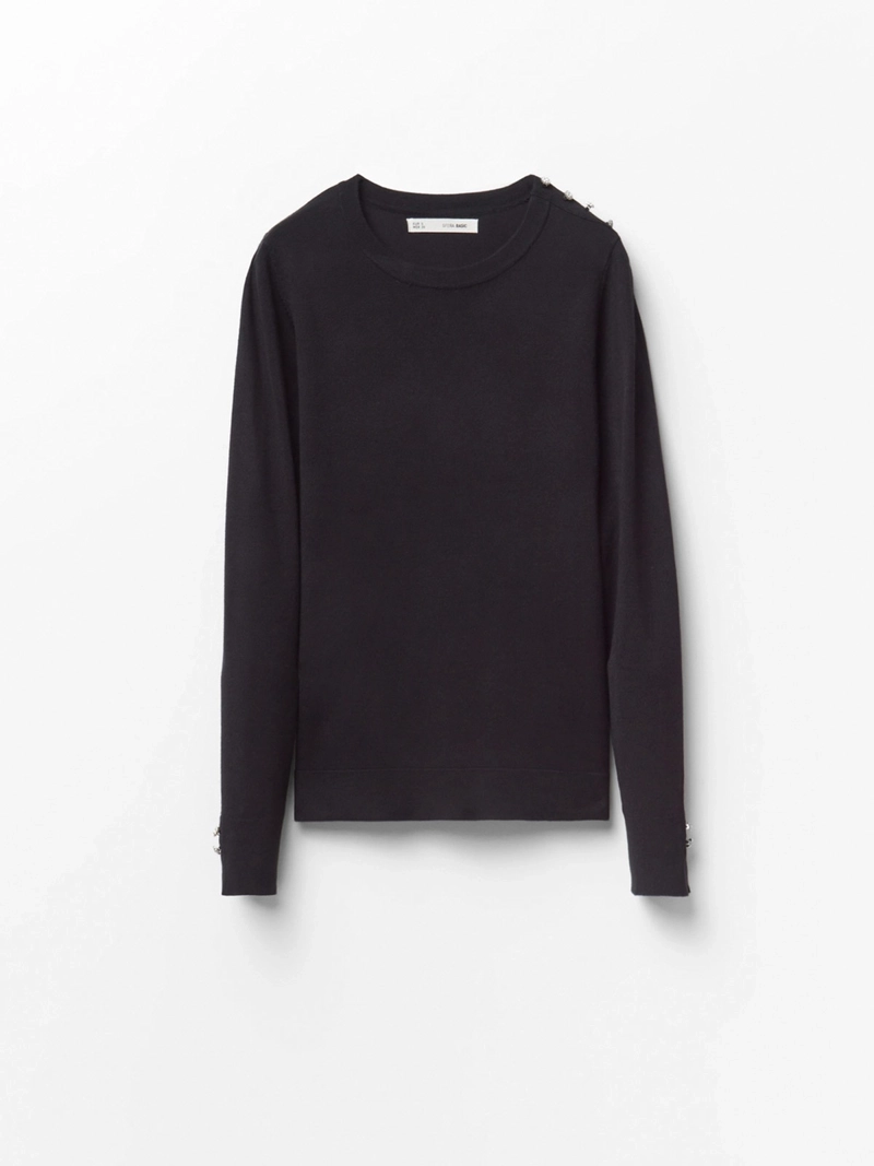 SWEATER MUJER SFERA MANGA LARGA BOTONES - 5