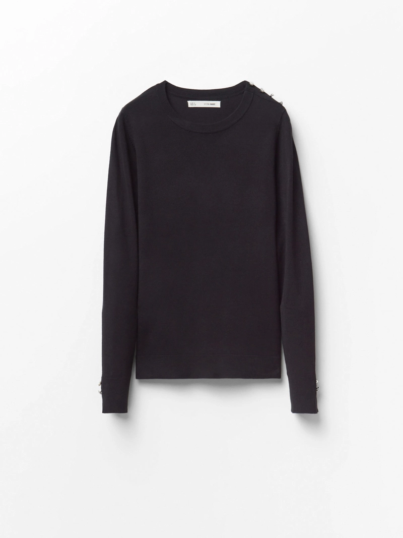 SWEATER MUJER SFERA MANGA LARGA BOTONES - 5