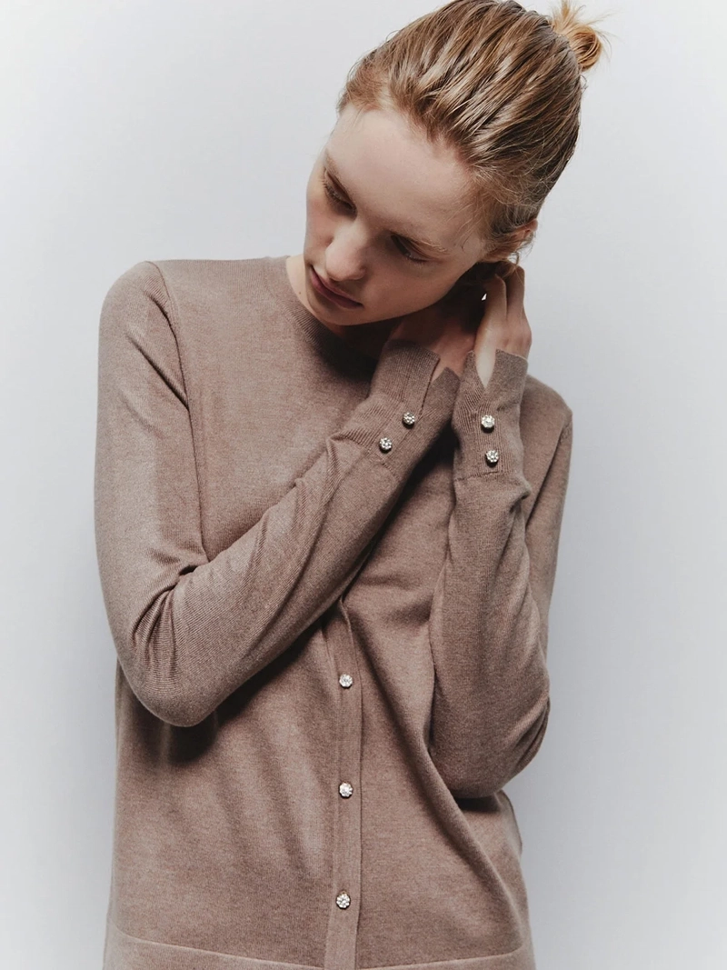CARDIGAN MUJER SFERA MANGA LARGA - 2