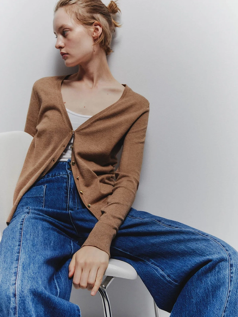 CARDIGAN MUJER SFERA MANGA LARGA - 1