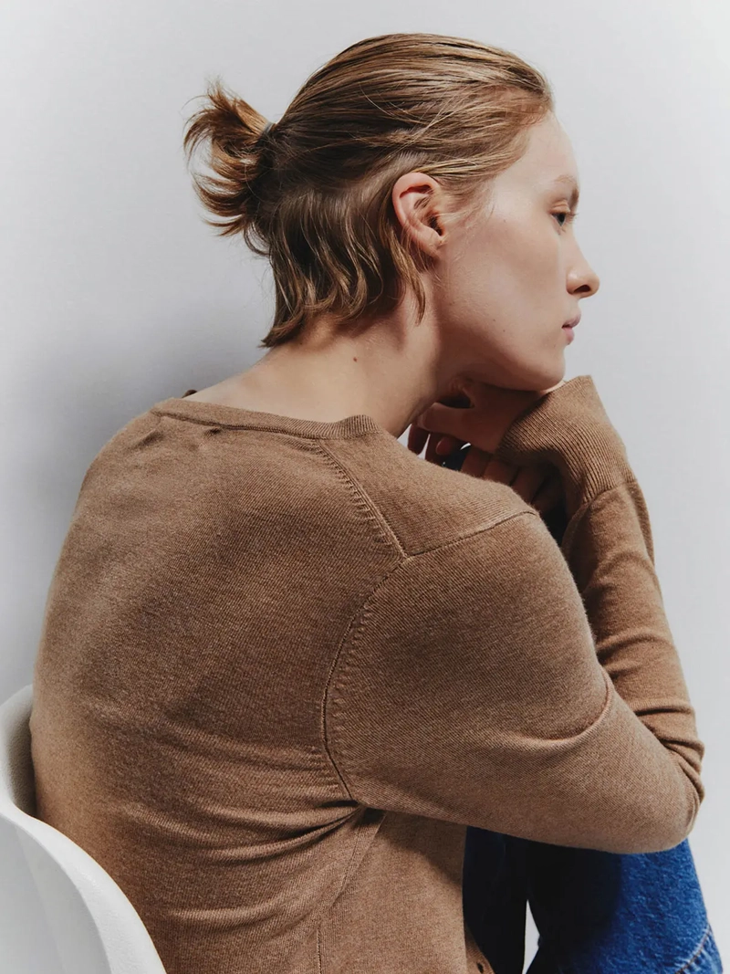 CARDIGAN MUJER SFERA MANGA LARGA - 2