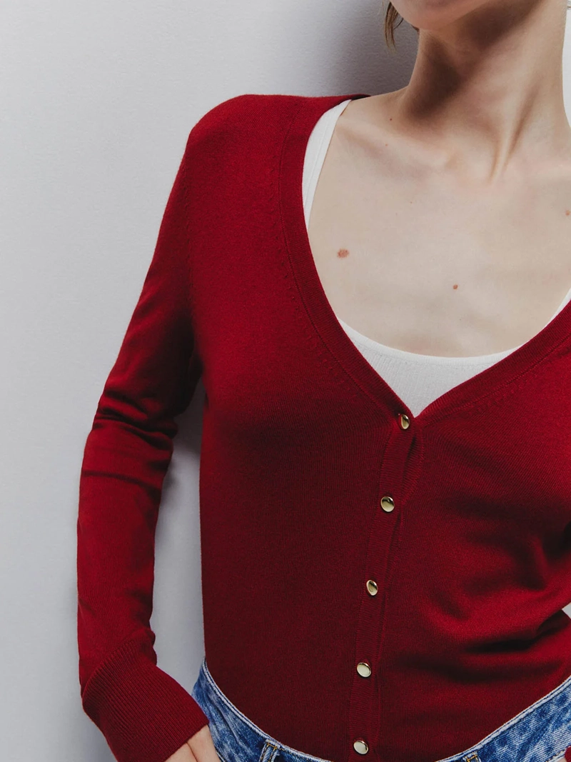 CARDIGAN MUJER SFERA MANGA LARGA - 3