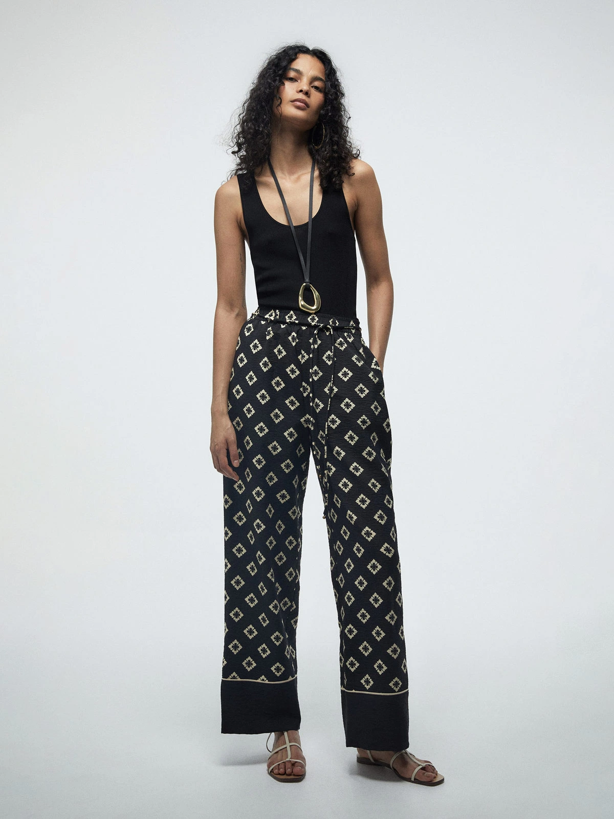 PANTALÓN MUJER SFERA WIDE LEG - 1