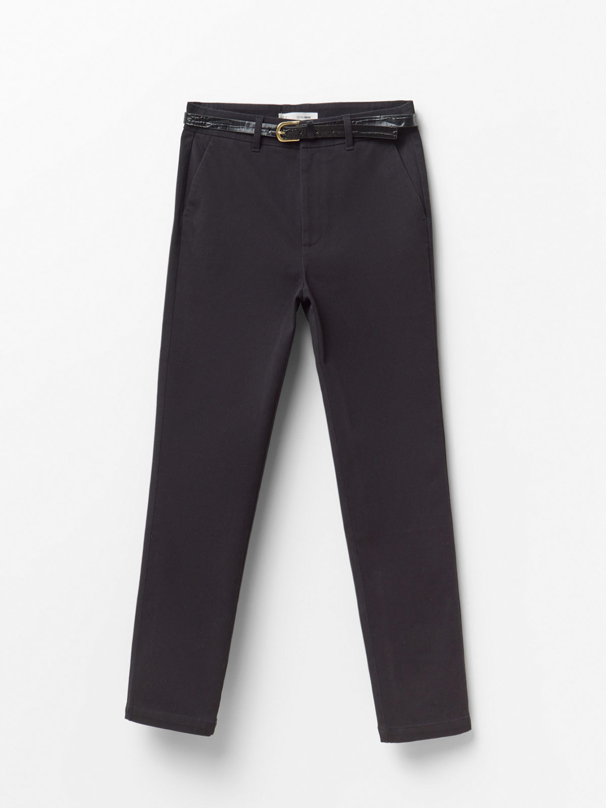 PANTALÓN MUJER SFERA ALGODÓN CINTURÓN - 5