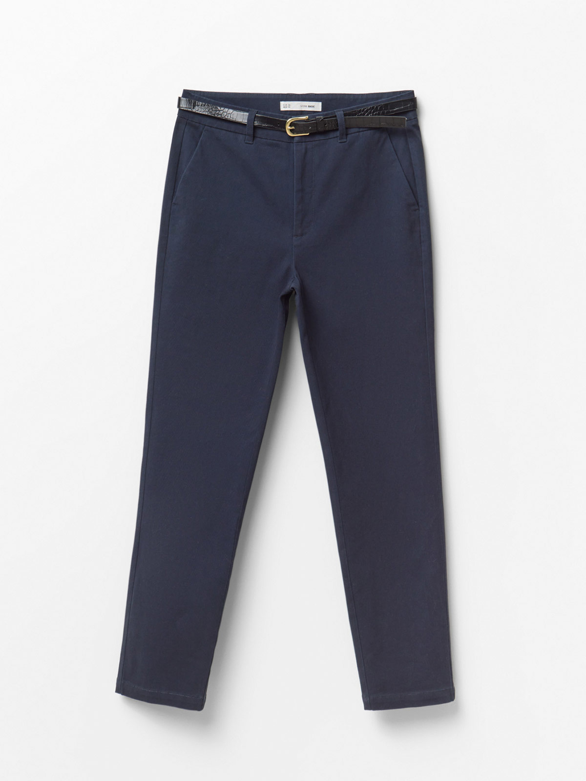 PANTALÓN MUJER SFERA ALGODÓN CINTURÓN - 4