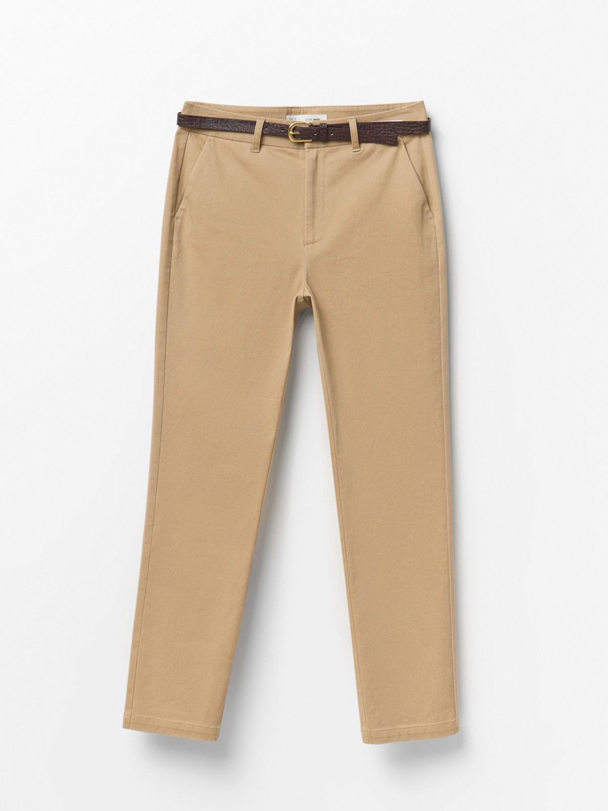 PANTALÓN MUJER SFERA ALGODÓN CINTURÓN - 5