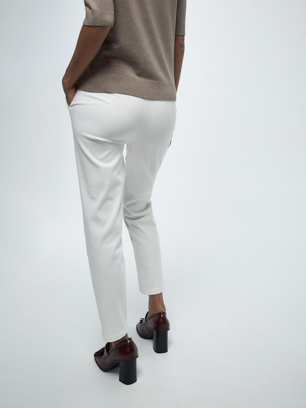 PANTALÓN MUJER SFERA ALGODÓN CINTURÓN - 3