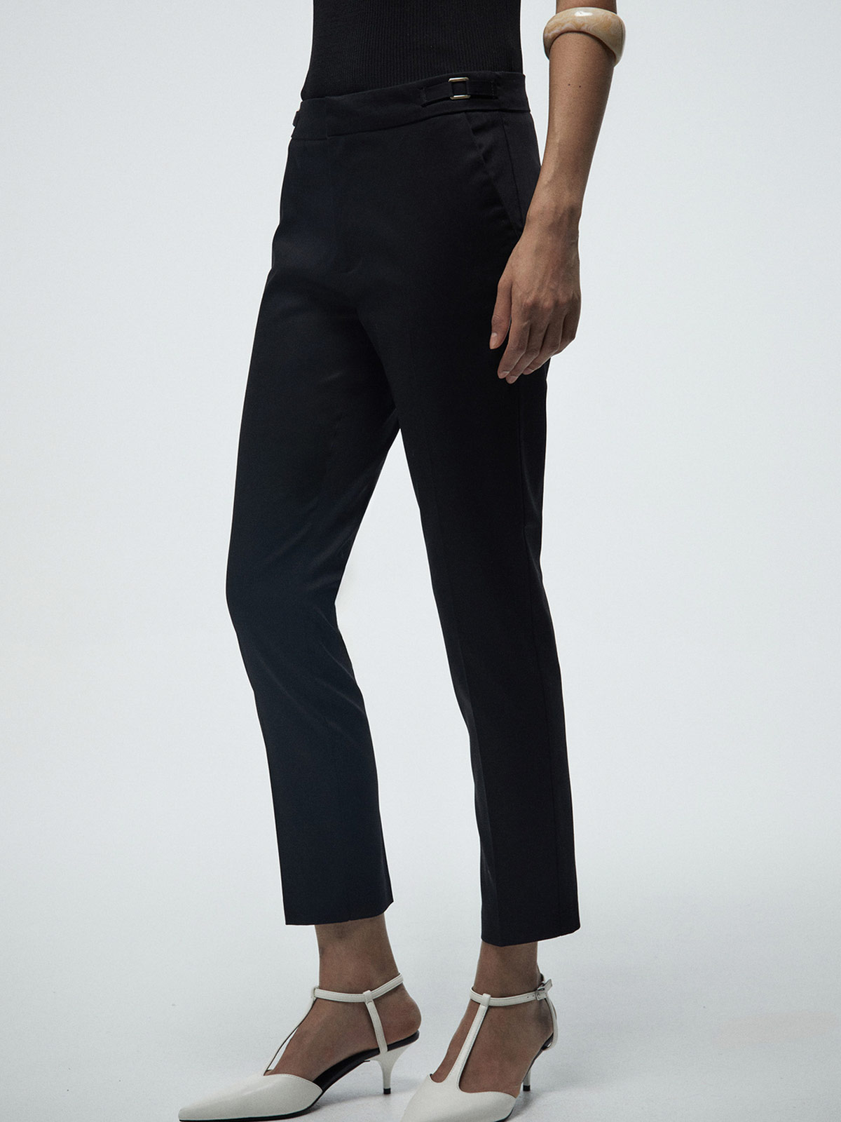 PANTALÓN MUJER SFERA ALGODÓN BÁSICO SATINADO - 2