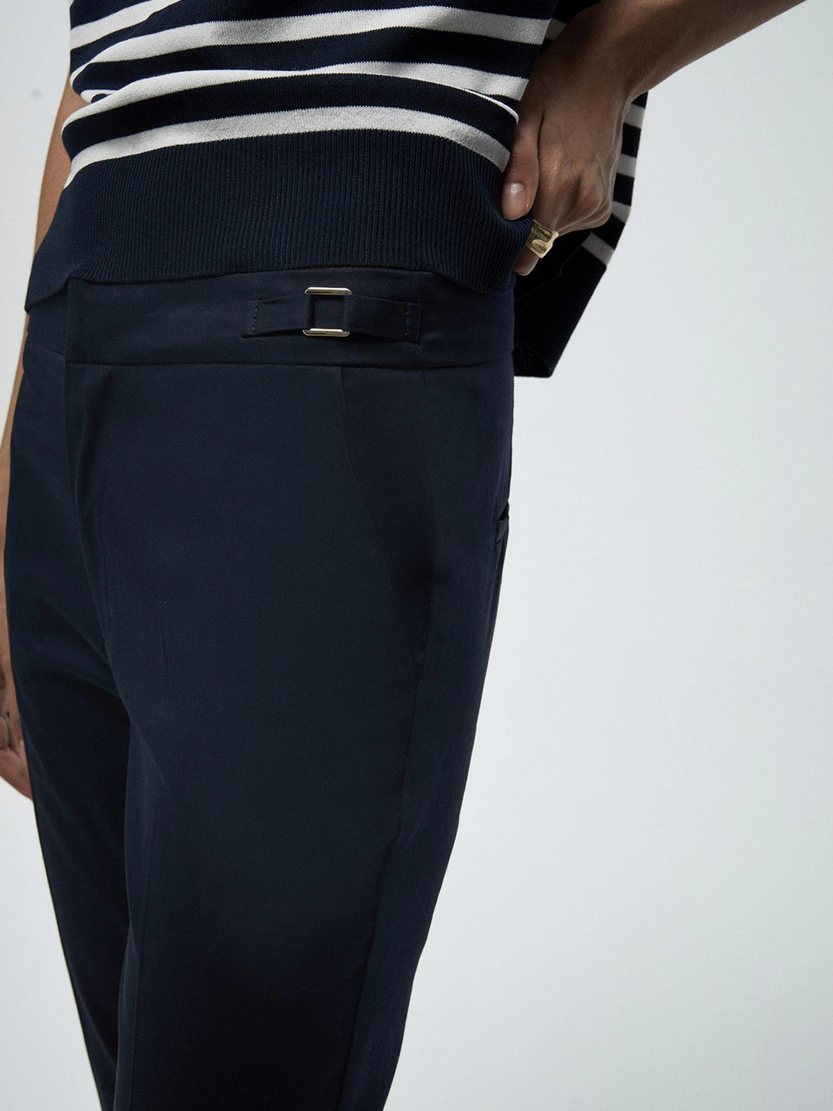 PANTALÓN MUJER SFERA ALGODÓN BÁSICO SATINADO - 4
