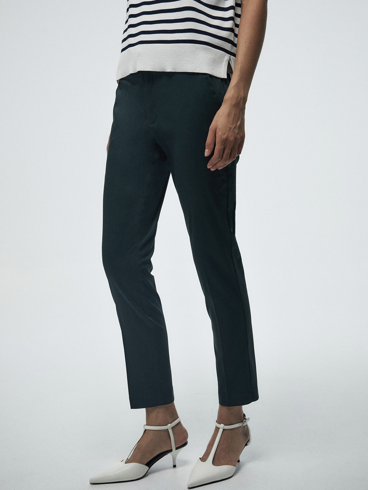 PANTALÓN MUJER SFERA ALGODÓN BÁSICO SATINADO - 2